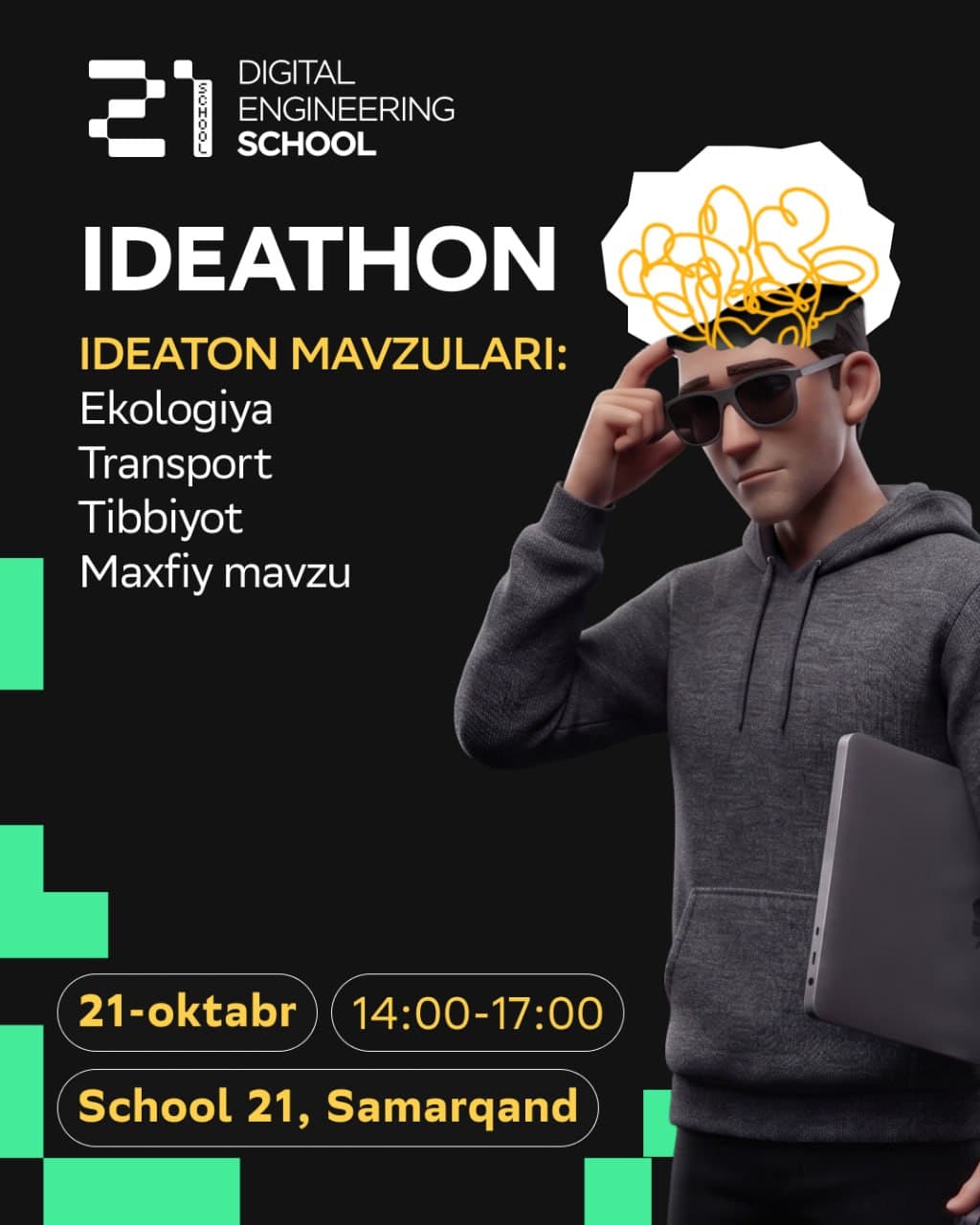G‘oyalar generatori: School 21 da ideaton! 💡